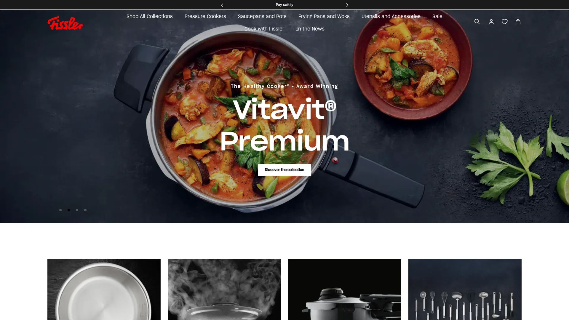 Stack of fissler.com