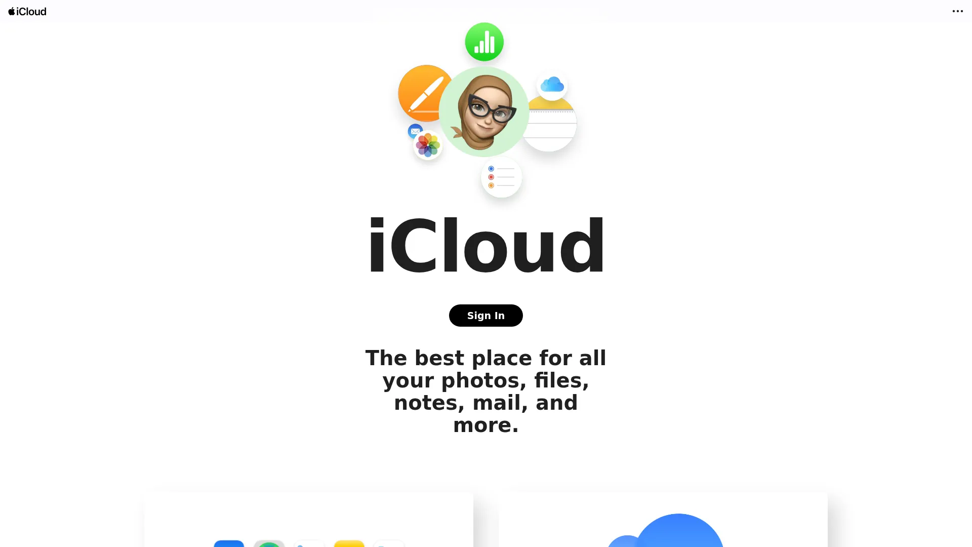 Stack of icloud.com