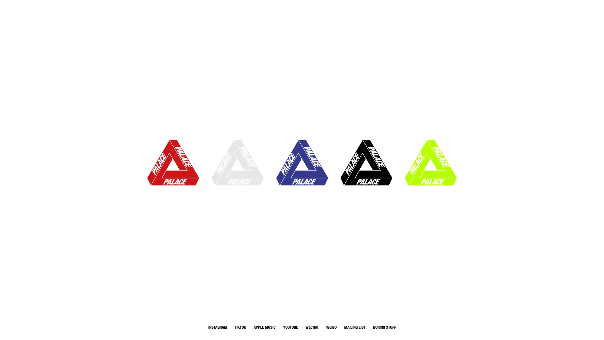 Stack of palaceskateboards.com