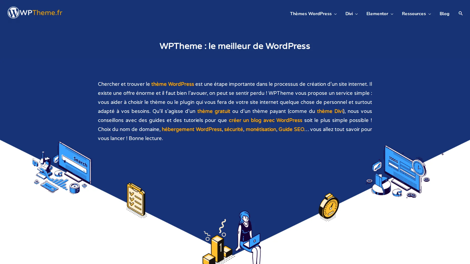 Stack of wptheme.fr